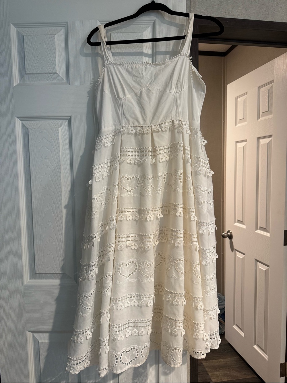 HEART Eyelet Lace Midi